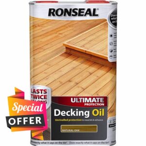 RONSEAL Ultimate Protection Decking Oil Natural Oak 5L