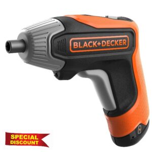 Black+Decker Rapid Screwdriver 3.6V Cordless with Bits and Storage Case