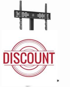 FITUEYES TV Stand for 32 to 60 inch Universal Swivel TV Floor Stand Height Adjustable Cable Management Easy Assembly Black