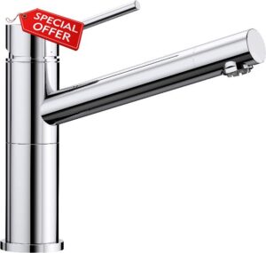 Blanco 518447 Alta Compact - Chrome Kitchen Sink tap (Low Pressure) with a Fixed spout Compact-chrome-518447