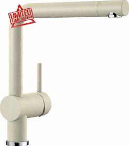 BLANCO LINUS – Modern Kitchen Mixer Tap with High Spout – High Pressure – Beige – 516703