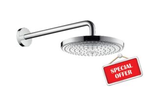 hansgrohe Raindance Select S 240 overhead shower with 390 mm shower arm