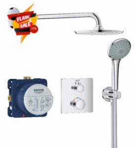 Grohe 34734000 Shower System Flush-Mounted with Rainshower Cosmopolitan 210