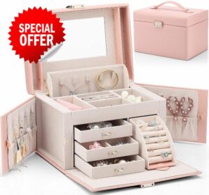 Vlando Faux Leather Jewellery Box