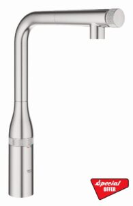Grohe Essence 31615DC0 Sink Mixer Tap with SmartControl Supersteel