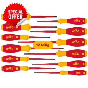 wiha 3201K12 SlimFix 12pc VDE Screwdriver Se
