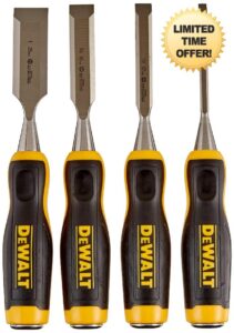 DEWALT DWHT16063 Short Blade Wood Chisel 4piece Se