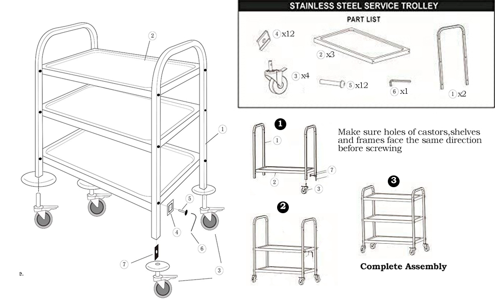Removable Serving Trolley