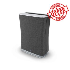 Stadler Form Air Purifier Roger Little with Dual Filter (H12 HEPA & activated carbon) filters odours and pollutants such as bacteria and viruses from the air