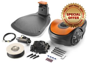 Flymo EasiLife GO 400 Robotic Lawn Mower for the perfect manicured lawn. Easy set-up and installation. Convenient app control. Quietly Safely cuts up to sqm