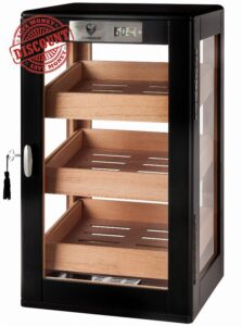 GERMANUS Humidor Cabinet 22 with Humidifier and Hygromete