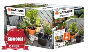 Riego automático de vacaciones Para regar hasta 36 macetas.