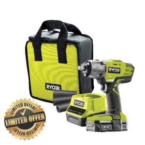 Ryobi R18IW3-120S 18V ONE+ Cordless 3 Speed Impact Wrench Starter Kit (1 x 2.0Ah)
