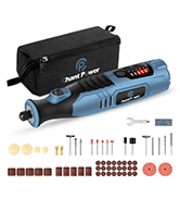 Rotary Tool, C P CHANTPOWER Rotary Multi Tool Kit with Flex Shaft, 107 Accessories and Carrying C...