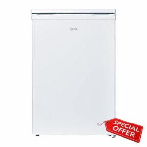 Igenix IG255W Freestanding Under Counter Larder Fridge with 2 Adjustable Glass Shelves