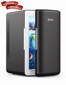 AstroAI Mini Fridge 6 Litre / 8 Can | Cooler and Warmer | AC/DC | Small Fridge for Bedrooms