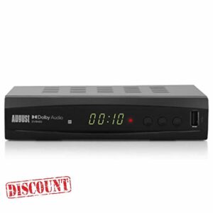 Freeview Set Top Box Recorder - August DVB482 - Watch and Record Live TV From 2 Channels at the Same Time - HDMI Full 1080p HD Receiver UK Program Guide and TimeShift - Multimedia Playe