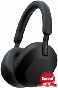 Sony WH-1000XM5 Noise Cancelling Wireless Headphones - 30 hours battery life - Over-ear style - Optimised for Alexa and the Google Assistant - with built-in mic for phone calls - Black