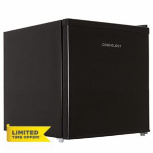 Cookology Table Top Mini Fridge 46 Litre Refrigerator with Ice Box (Black)            [Energy Class F]