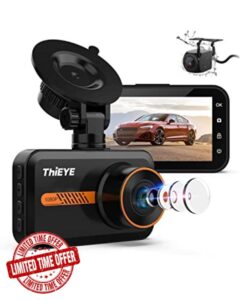 ThiEYE Dash Cam Front and Rear Camera with 1080p HD Recording