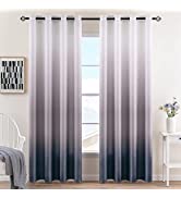 MIULEE 2 Panels Blackout Curtain Soft Thermal Insulated Durable Contemporary Decorative Darkening...