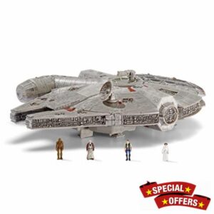 Star Wars MICRO GALAXY SQUADRON ASSAULT CLASS MILLENNIUM FALCON - 7-Inch Vehicle with 1-Inch Han Solo