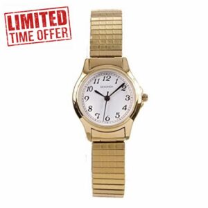 Sekonda Womens Analogue Classic Quartz Watch with Stainless Steel Strap 4134B.27
