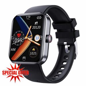 Smart Watch Blood Sugar Monitor - Blood Glucose Fitness Watch Tracker with Body Temperature Blood Sugar Heart Rate Blood Pressure Blood Oxygen Mornitor