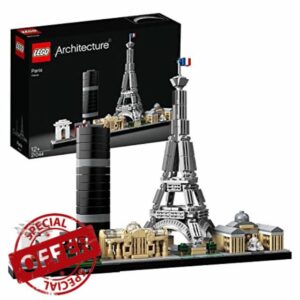 LEGO 21044 Architecture Paris Model Building Set with Eiffel Tower and The Louvre Model