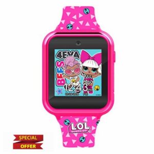Disney Girl's Digital Quartz Watch with Silicone Strap LOL4264