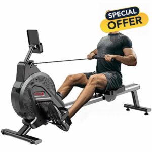 Dripex Magnetic Rowing Machine for Home Use Rower Machine for Home Gym & Cardio Training Rower with Aluminum Slide Rail