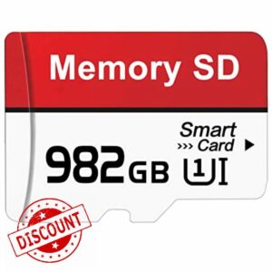 Ourcute SD Card 982GB Fast Speed SD Card 982GB Memory Card Waterproof Mini SD Card Compatible with Cameras
