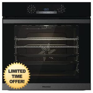 Hisense BSA63222ABUK 77L Built-in Electric Single Oven - Jet black - A Rated