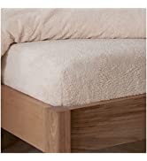 Sleepdown 100% Pure Cotton Deep Fitted Sheet Warm Cosy Breathable Super Soft Bedsheet Bed Linen 3...