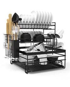 3 Tier Drain Board Rack with Drip Tray