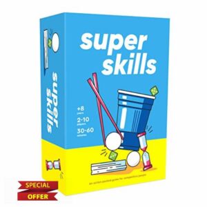 Super Skills - Action Game for Competitive People - Beat Your Friends at 120 Challenges - Fun Group Activity for Family Night or Party with Kids