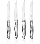Sharp Kitchen Knife Set - Professional Kitchen Knives - 5 Pieces Stainless Steel Blades with Gift...