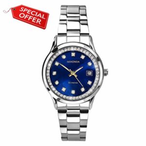 Sekonda Victoria Ladies 27mm Quartz Watchwith Analogue Display and Stainless Steel Bracele