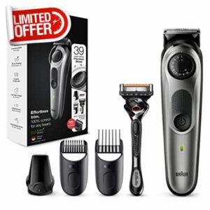 Braun Beard Trimmer Series 5 & Hair Clippers with Gillette Fusion5 ProGlide Razor