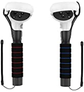 AMVR Controller Grips for Quest 2 Accessories with Halo Protectors,Anti-Throw Hand Strap for Cont...