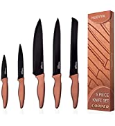 Professional Kitchen Knife Set – 7pcs Multi Colour Kitchen Knives – 360 Degree Rotating Knife Blo...