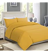Imperial Rooms King Size Duvet Cover Sets – Brushed Microfiber 3 PCs Plain Bedding Set with Pillo...