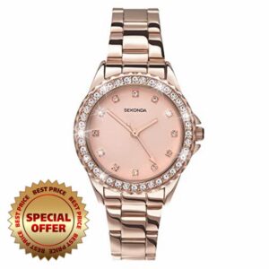 Sekonda Women's Quartz Watch 33mm with Stone Set Case