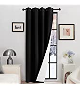 Deconovo Grey Blackout Curtains Thermal Curtains Super Soft Pencil Pleat Blackout Curtains Bedroo...
