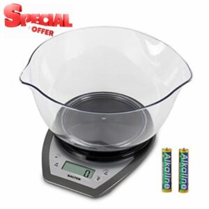 Salter 1024 SVDR14 Dual Pour Electronic Scale with Mixing Bowl