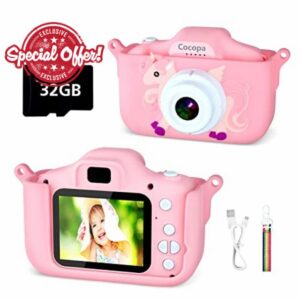 Cocopa Kids Camera Digital Camera for 3-12 Year Old Girls