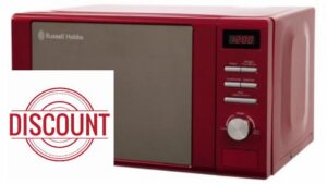 Russell Hobbs RHM2064R 20 Litre 800 W Red Digital Heritage Microwave with 5 Power Levels
