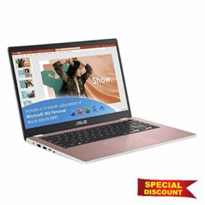 ASUS Vivobook 14 E410MA 14" Full HD Laptop with Microsoft Office 365 (Intel Celeron N4020