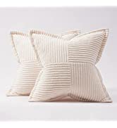 Topfinel Green Cushion Covers 40cm x 40cm,Scatter Autumn Sage Green Decorative Fluffy Pillows Cas...