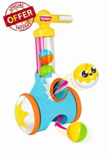 TOMY Toomies Pic and Pop Push Along Baby Toy | Toddler Ball Popper With Ball Launcher And Collector | Suitable For 18 Months